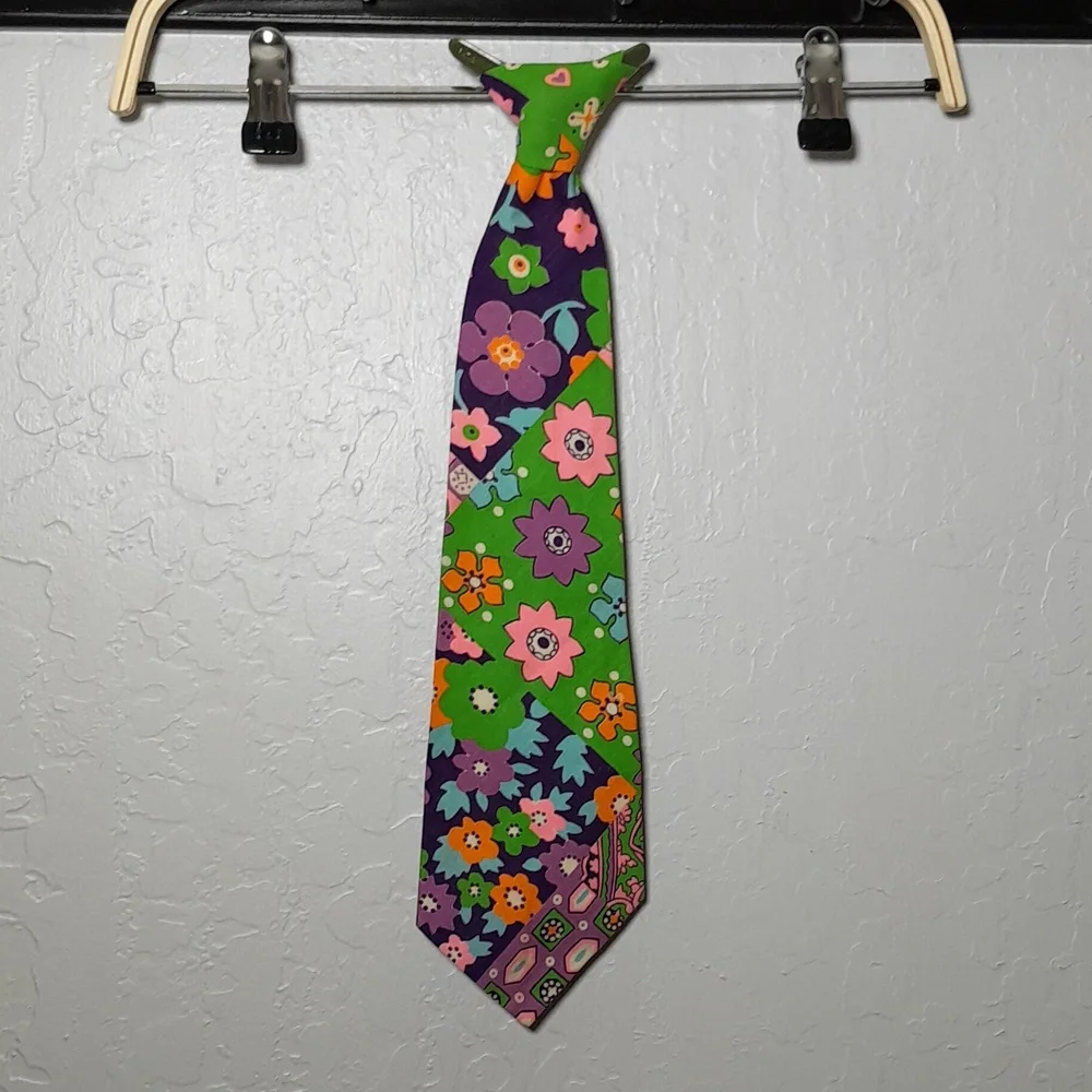 Child's Vintage Floral Tie